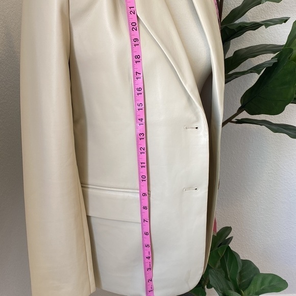 OAK + FORT Vegan Leather Blazer - Picture 6 of 13